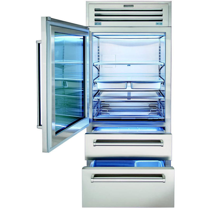 Sub-Zero 36-inch, 22.7 cu.ft. Built-in Bottom-Freezer Refrigerator with Interior Ice Maker PRO3650G-LH IMAGE 3