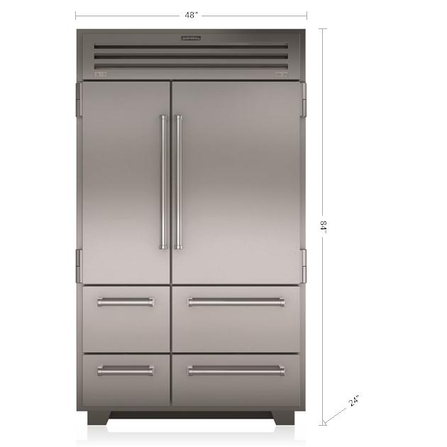 Sub-Zero 48-inch, 30.4 cu.ft. Built-in Side-by-Side Refrigerator PRO4850 IMAGE 2