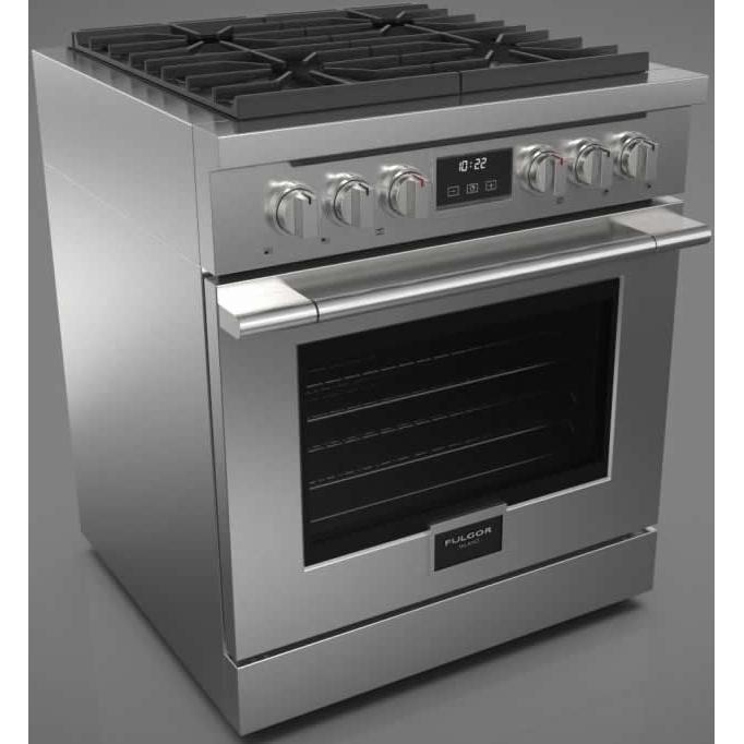 Fulgor Milano 30-inch Freestanding Dual Fuel Range F4PDF304S1 IMAGE 3