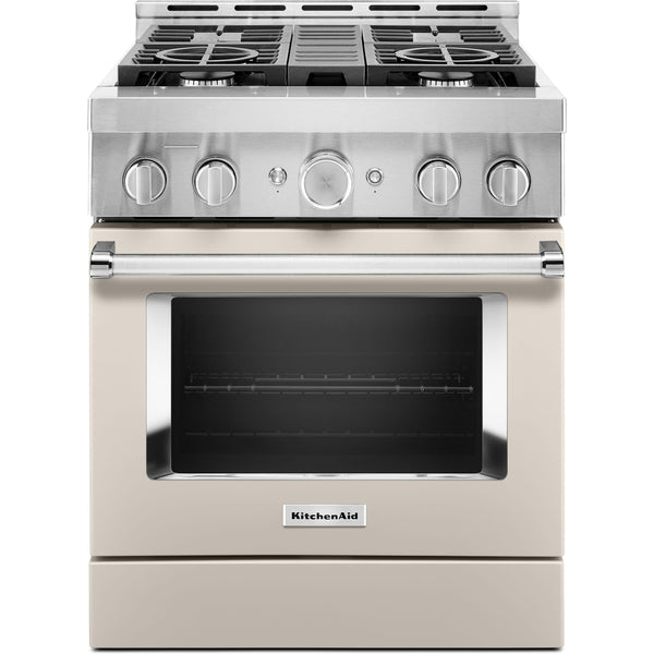 KitchenAid 30-inch Freestanding Gas Range with Even-Heat™ True Convection KFGC500JMH IMAGE 1