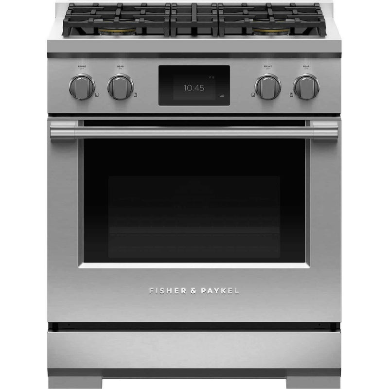 Fisher & Paykel 30-inch Freestanding Dual-Fuel Range with 4 Burners RDV3-304-N IMAGE 1