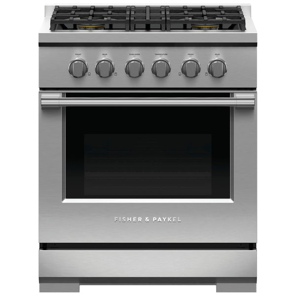 Fisher & Paykel 30-inch Freestanding Gas Range with Dual Flow Burners™ RGV3-304-L IMAGE 1