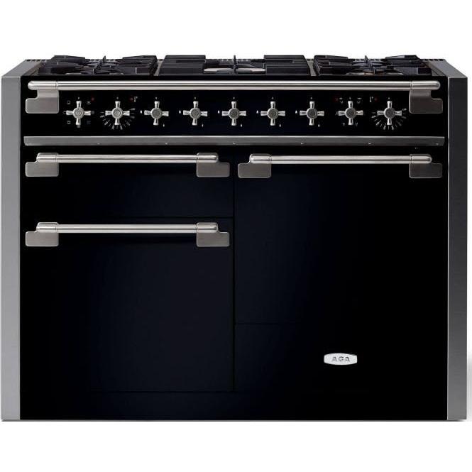 AGA 48in Elise Dual Fuel Range AEL481DFBLK IMAGE 1